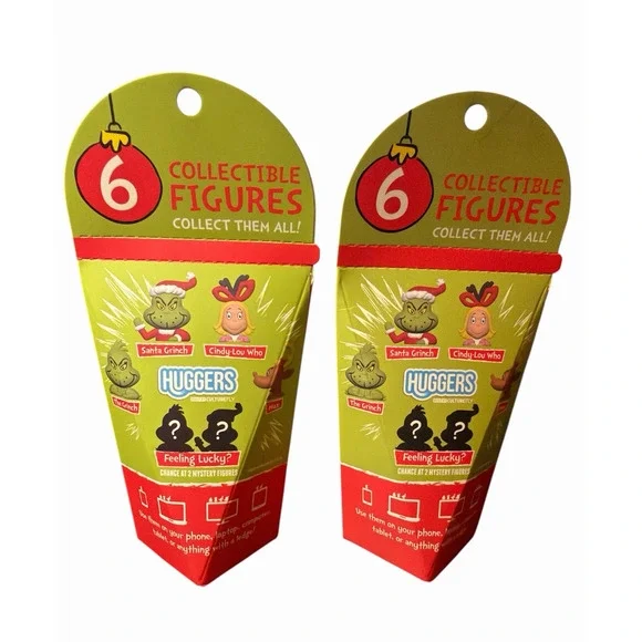 Lot of 2 The Grinch Phone Huggers Decorative Mini Figures Blind Box New Sealed - Picture 2 of 5